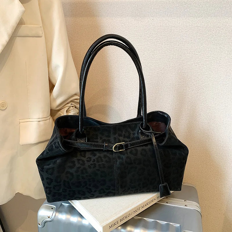 Leopard PU Leather Shoulder Bags