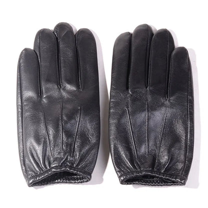Men's Goatskin Leather Touchscreen Tactical Driving Gloves
