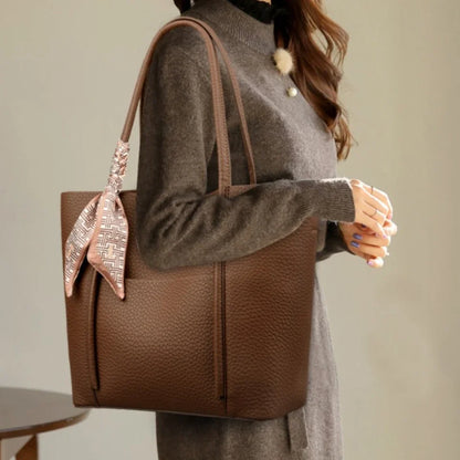 Genuine Soft Leather Tote Bag Women's Large Capacity Carrying Bags