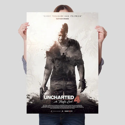 Uncharted Video Game Canvas Poster – Wall Art Print for Home Decor