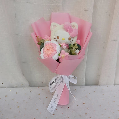 Hello Kitty Plush Bouquet Rose Flower Gift