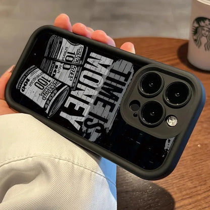 Time Is Money iPhone Case – Soft Silicone Printed Cover