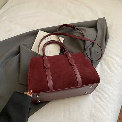 Women Suede Shoulder Bag