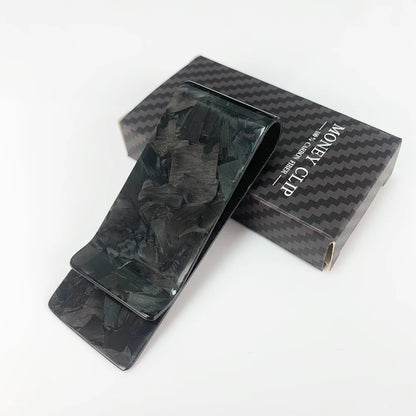Carbon Fiber Money Clip – Slim 28mm Card Holder for Men