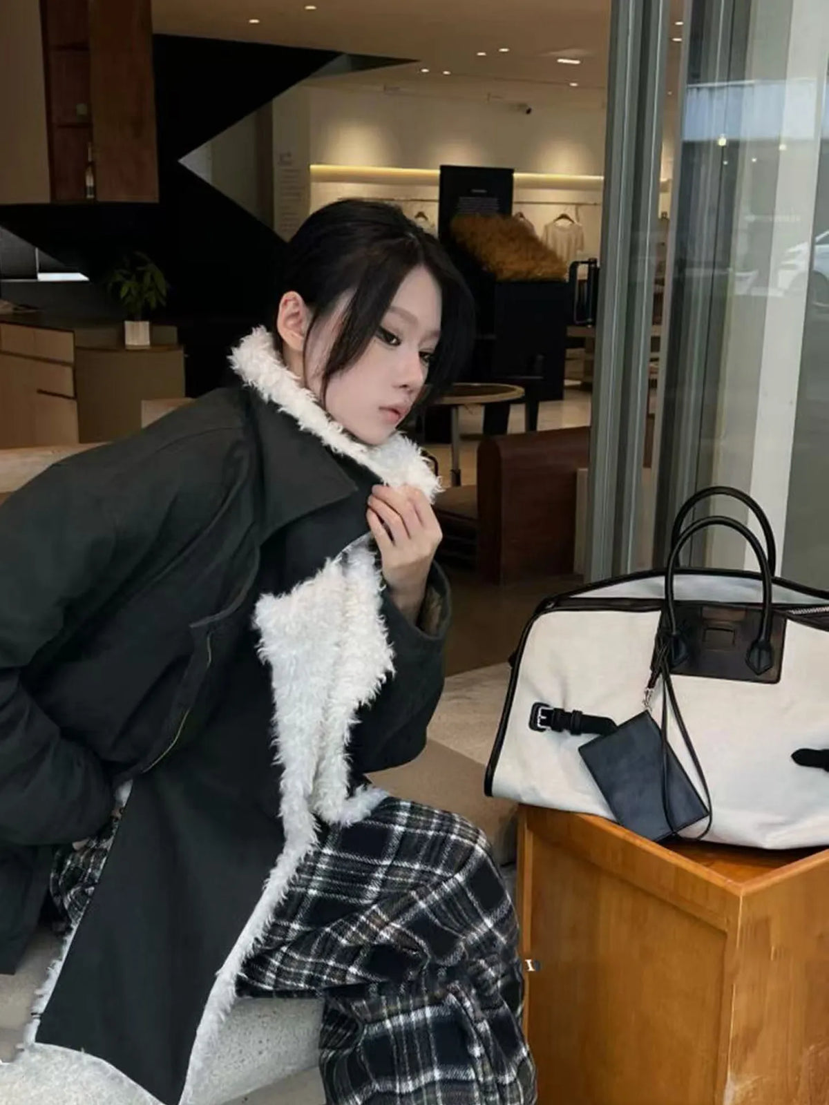 Large Capacity Travel Casual Tote Bag Women Luxury Leather Shoulder Canvas Bucket Handbag Office