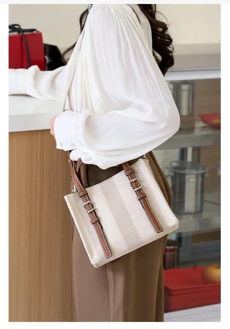Luxury PU Leather Tote Bag – Women's Shoulder & Crossbody Handbag