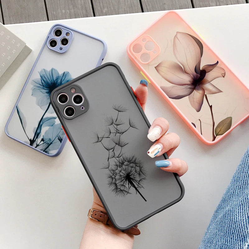 Floral iPhone Case – Daisy Flower Shockproof Cover