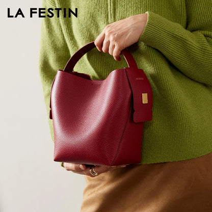 Genuine Leather Ladies Handbag