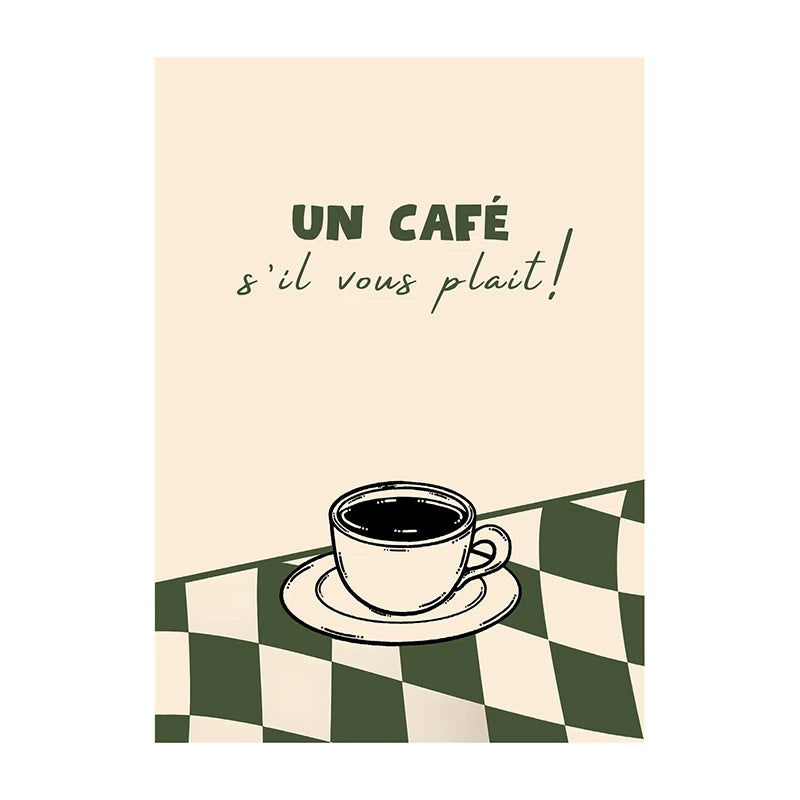 Coffee Diver Wall Art Print – Whimsical Kitchen Poster