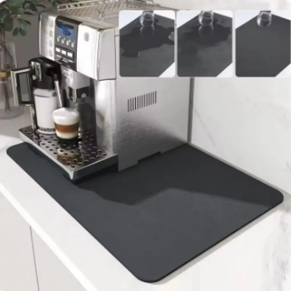 Diatomite Countertop Drain Mat – Super Absorbent Non-Slip