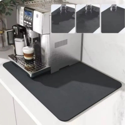Diatomite Countertop Drain Mat – Super Absorbent Non-Slip