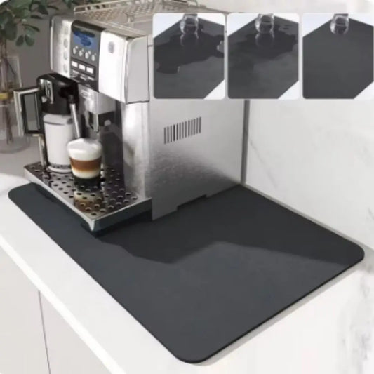 Diatomite Countertop Drain Mat – Super Absorbent Non-Slip