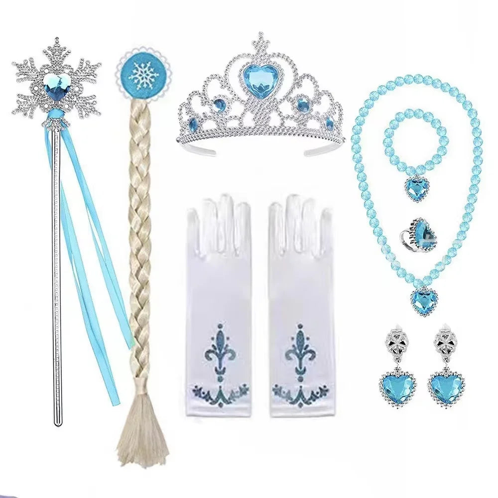 Elsa Princess Long Sleeve Frozen Dress