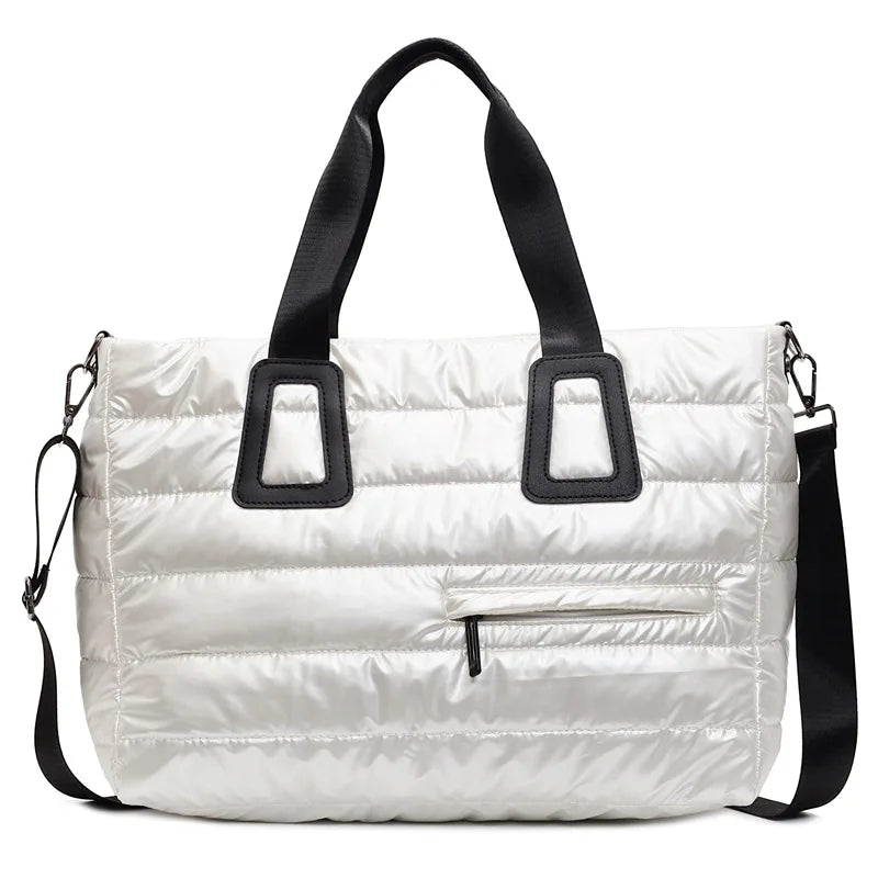 Large Capaci Casual Sle Women's down Cotton Jaet Bag