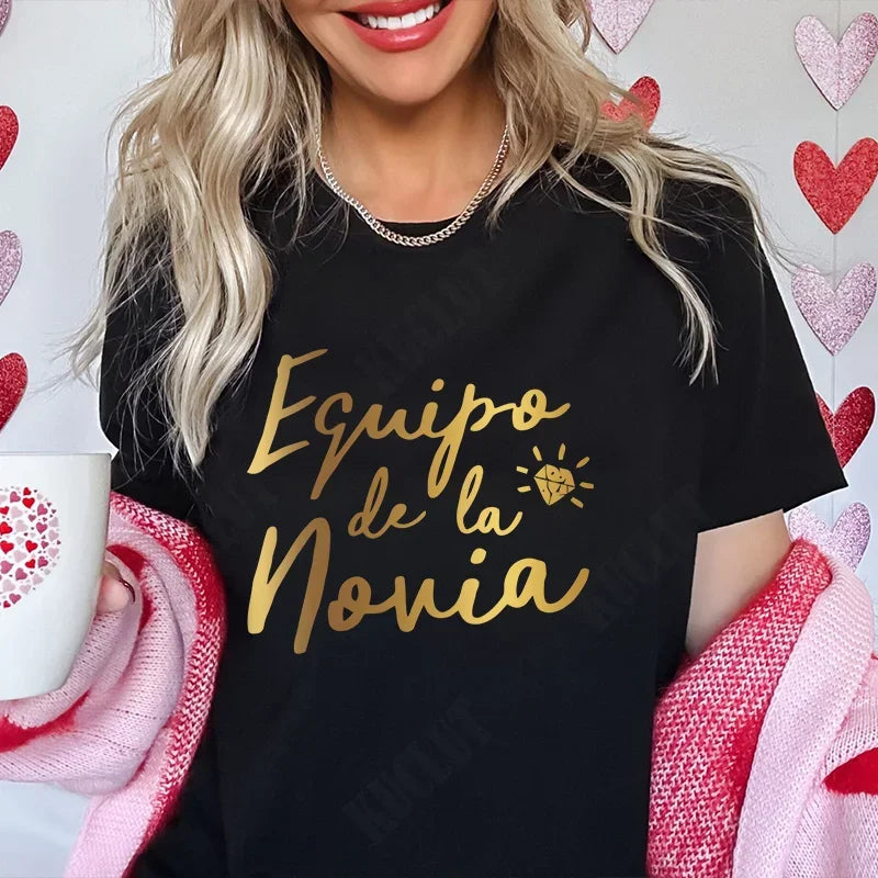 Bachelorette Party T-Shirt – Bride Squad Hen Party Tee