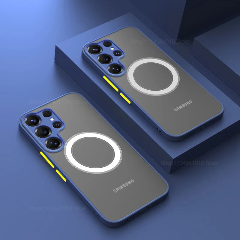 Samsung Galaxy Magnetic Matte Case – Wireless Charging Compatible
