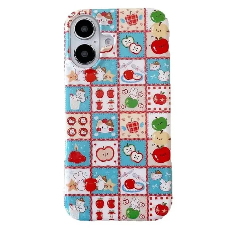 Cute Kawaii Plaid Kitten Phone Case for Samsung Galaxy S21–S26
