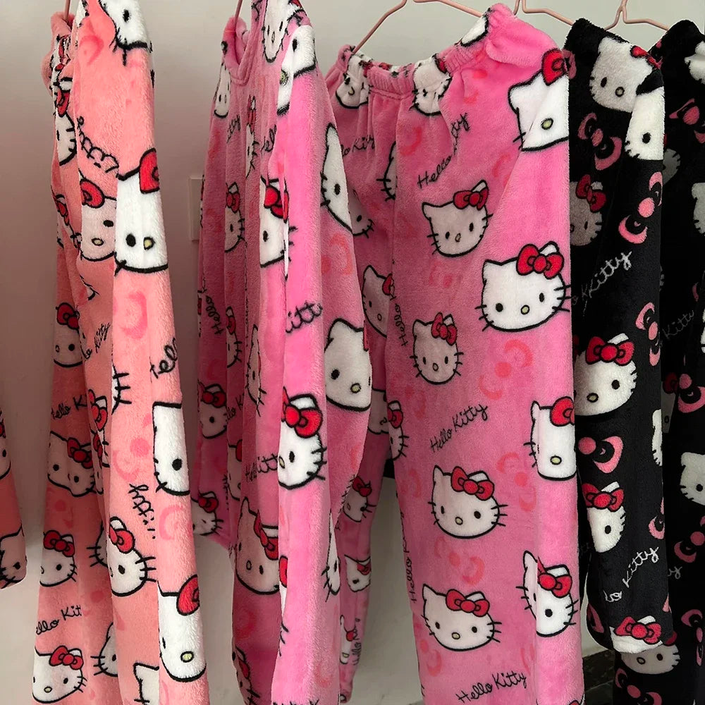 Hello Kitty Pajama Set Sanrio Couple Loungewear