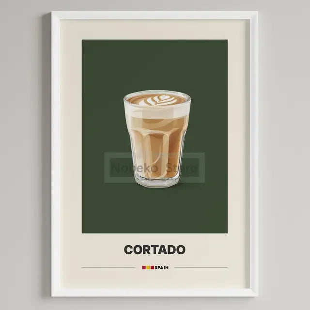 Italian Coffee Minimalist Poster | Cappuccino Espresso Latte Wall Art Print