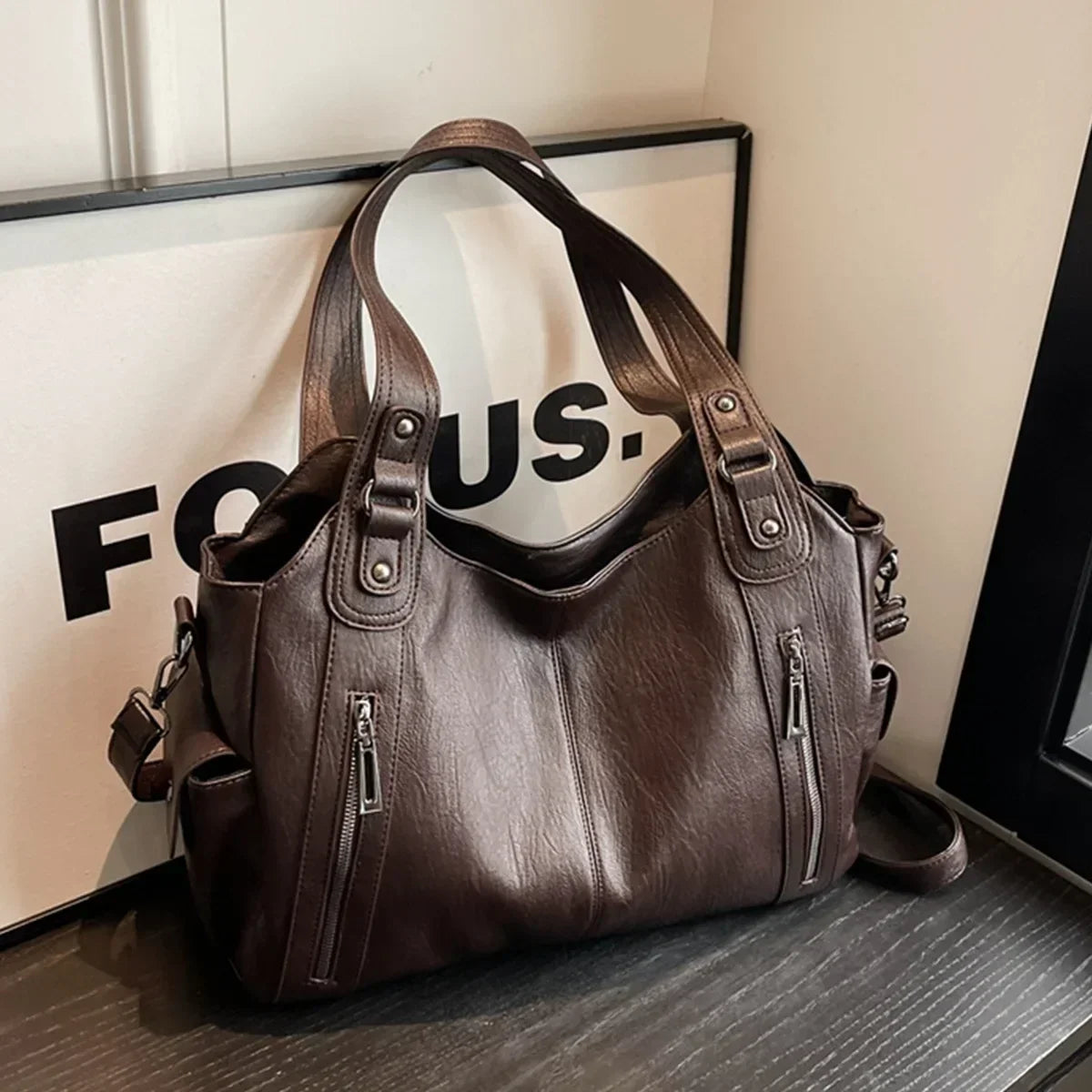 Soft Interior Compartment Shoulder Bags