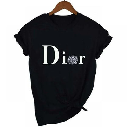 Graphic Letter Print T-Shirt – Unisex Short Sleeve Round Neck Tee
