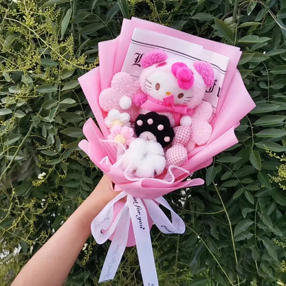 Hello Kitty Plush Bouquet Rose Flower Gift