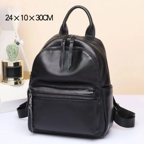 Genuine Leather Backpack for Women – Casual & Student