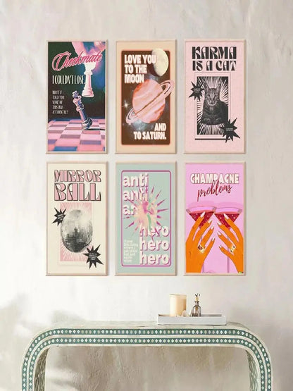 Retro Mirror Ball Wall Art Print – Taylor-Inspired Disco Poster