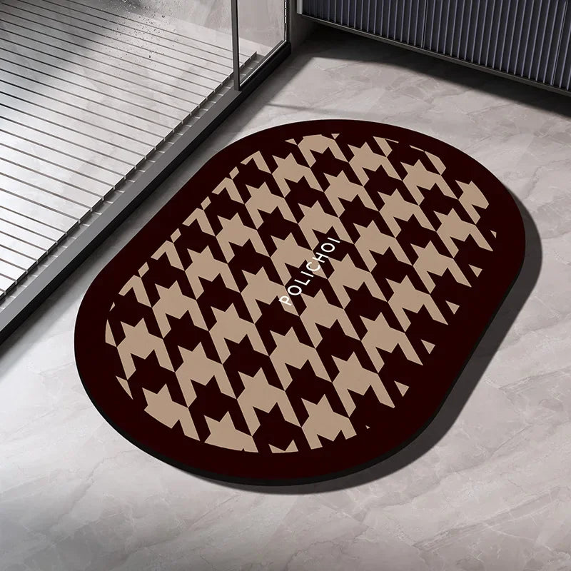Diatomaceous Earth Bath Mat – Quick-Dry Non-Slip Bathroom Rug
