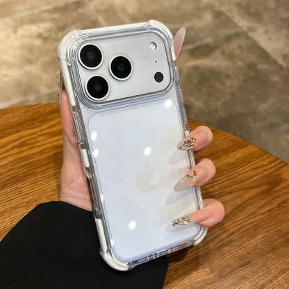 MagSafe Clear iPhone Case – 4-Corner Airbag Shockproof Bumper