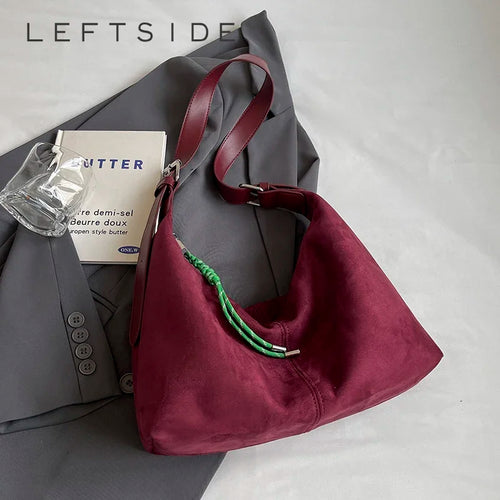 PU Leather Hobo Shoulder Bag – Women's Y2K Korean Style Handbag
