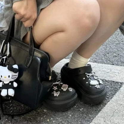 Hello Kitty Silvery Shoe Charms Set