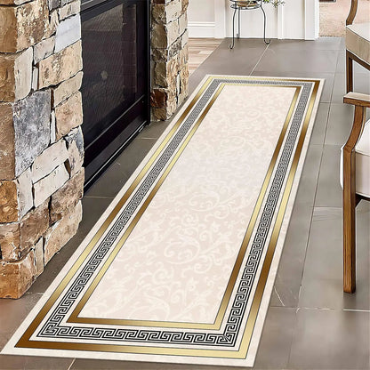 Abstract Geometric Runner Rug – Non-Slip Hallway & Living Room Carpet