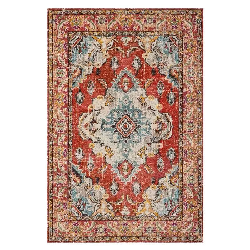 Persian Retro Area Rug – Washable Foldable Cashmere-Feel Carpet