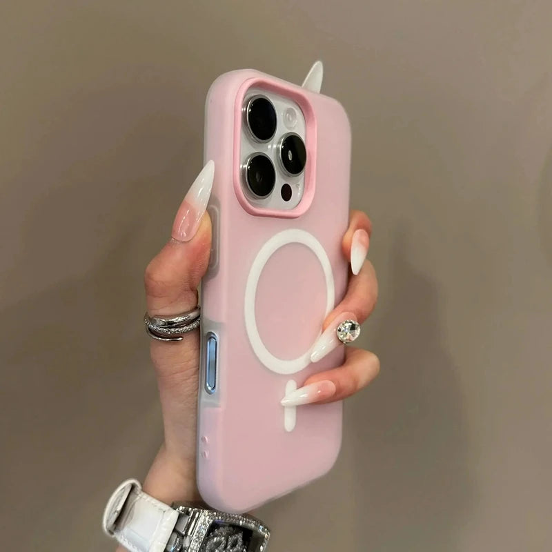 MagSafe iPhone Case – Candy Color 2-in-1 Magnetic Cover