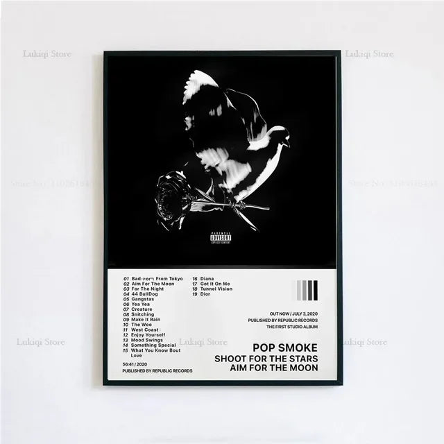 Pop Smoke Faith Album Poster Canvas Wall Art Print