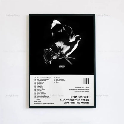 Pop Smoke Faith Album Poster Canvas Wall Art Print