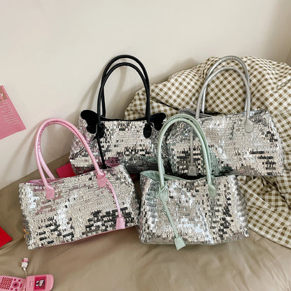 Sequin Shoulder Bag – Women's Bling Evening Party Handbag