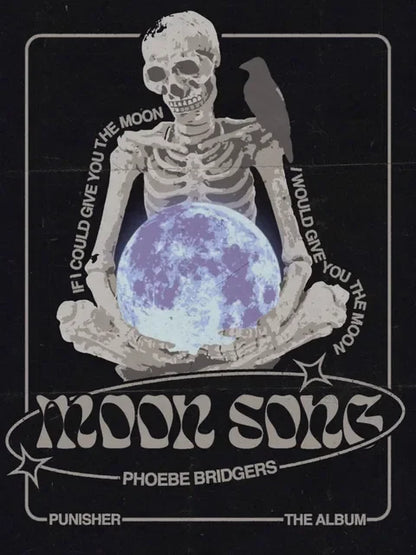 Phoebe Bridgers Music Poster – Moon Song Wall Art Print