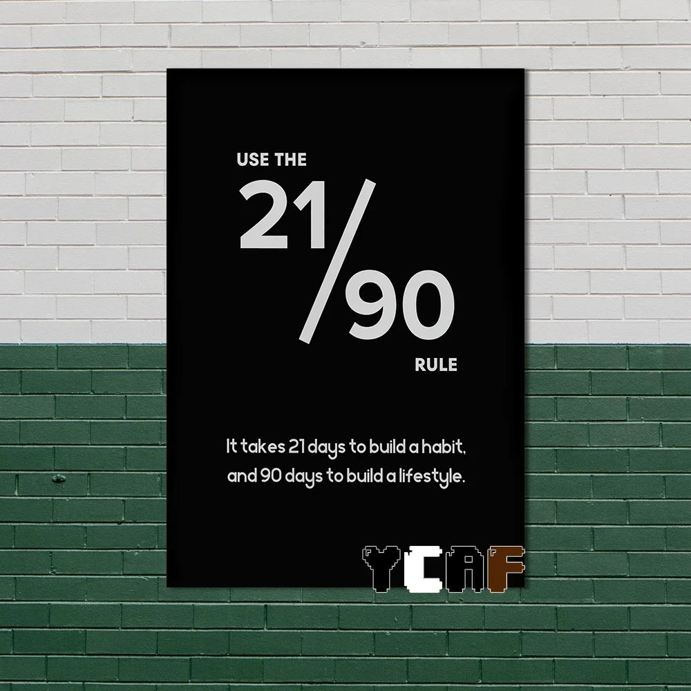 Motivational Quote Canvas Poster – Discipline Wall Art