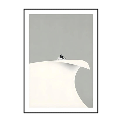 Surrealist Diver Wine Glass Wall Art Poster – Unframed Print
