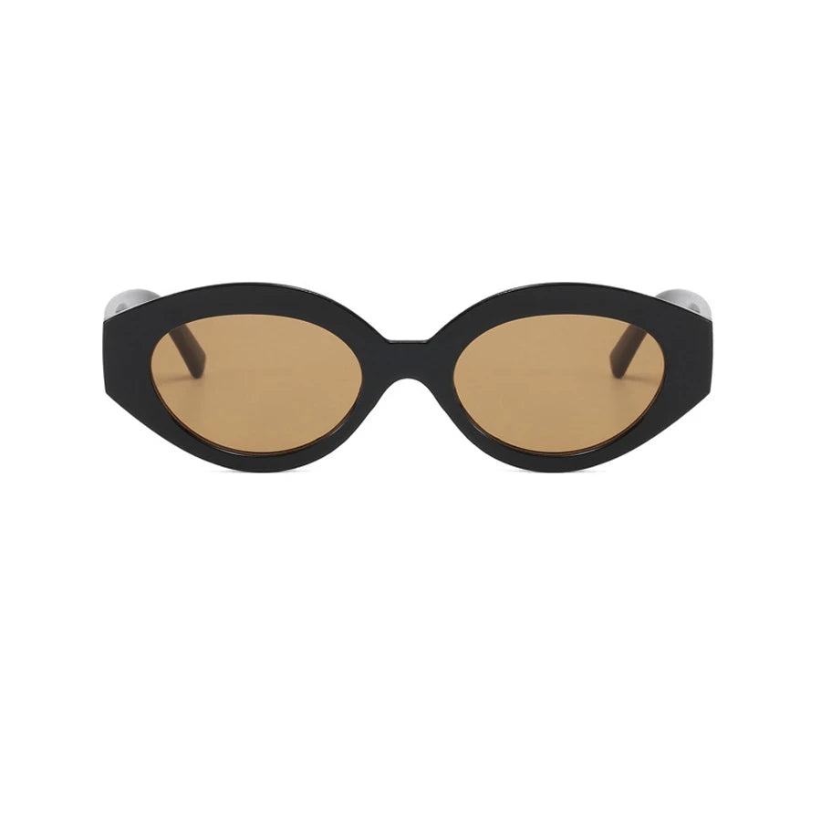 Vintage Cat Eye Sunglasses – Oval Punk Shades for Women