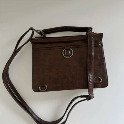 Harajuku Personalized Piano Square Bag Female Vintage Brown