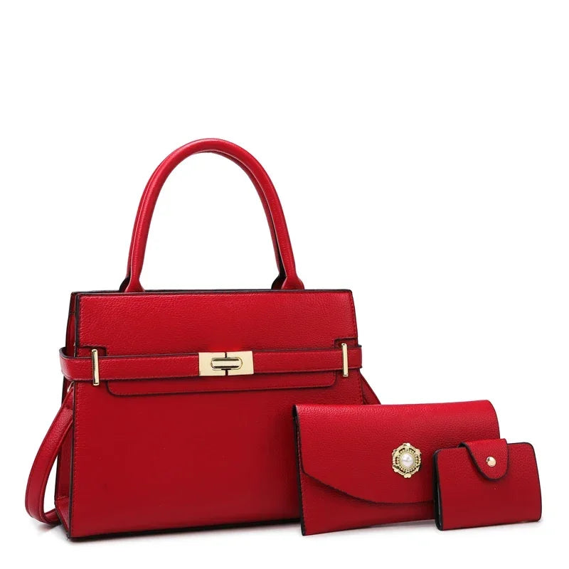 Large Capacity Women's Handbag – 3-Piece Set or Single Tote