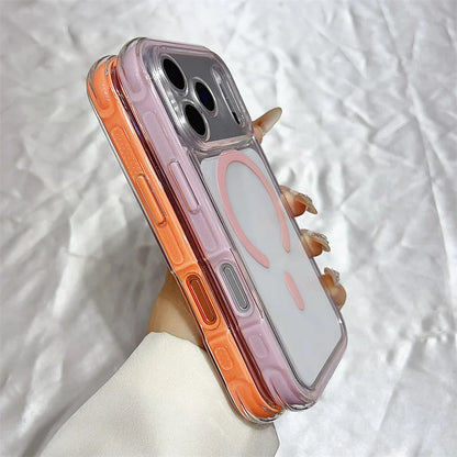 MagSafe Clear iPhone Case – Shockproof Magnetic Cover for iPhone 11 to 17