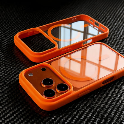 MagSafe Clear iPhone Case with Colored Bumper – iPhone 13 to 17 Series