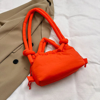 Puffer Tote Bag – Women's Padded Nylon Shoulder Bag