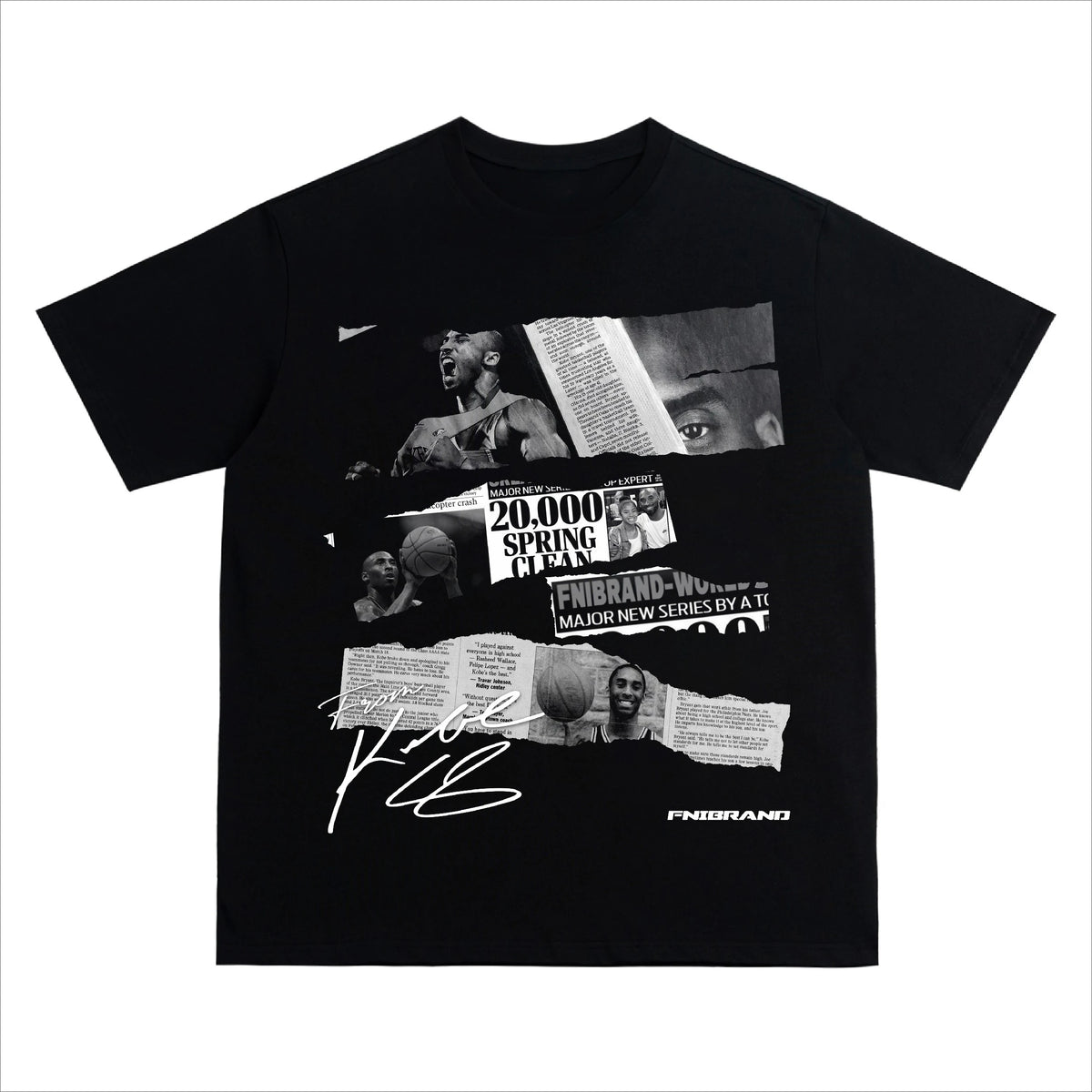 Kobe Bryant Graphic Print Oversized T-Shirt