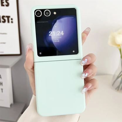 Galaxy Z Flip Frosted Hard PC Phone Case – Matte Colorful Cover
