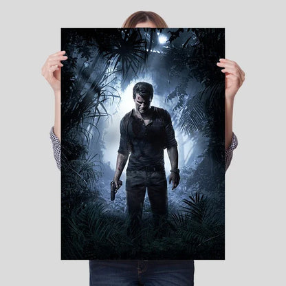 Uncharted Video Game Canvas Poster – Wall Art Print for Home Decor